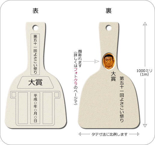 鳴子型デザイン賞状